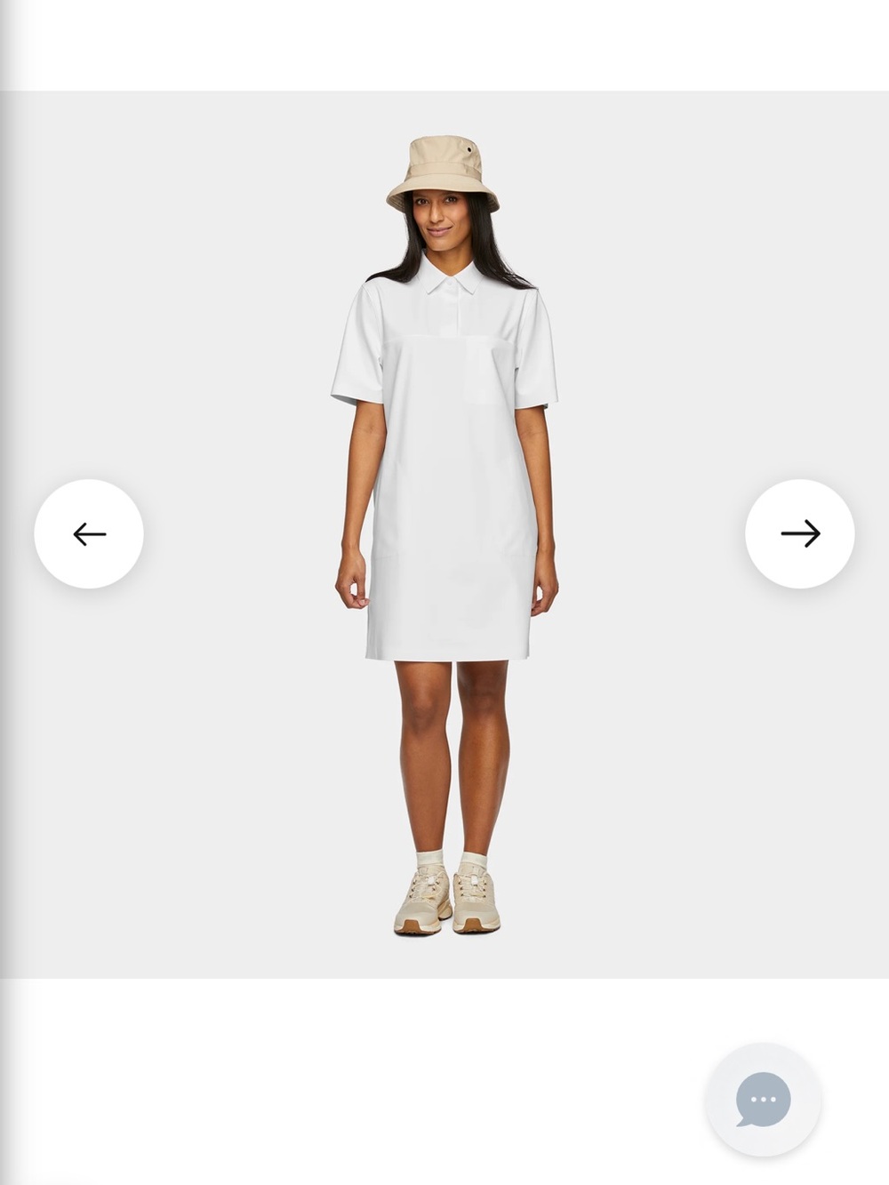 NWT White Scuba Polo Mini Dress